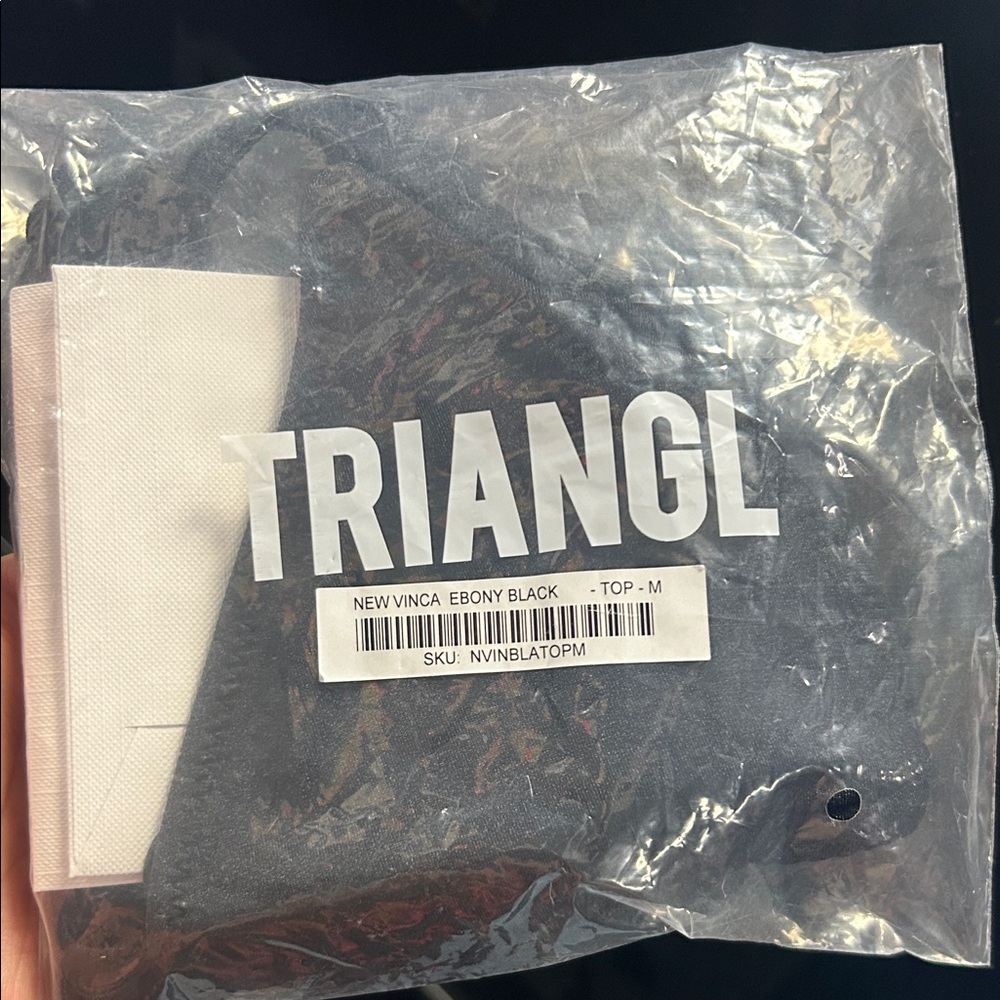 triangl swimwear Black Bikini Top